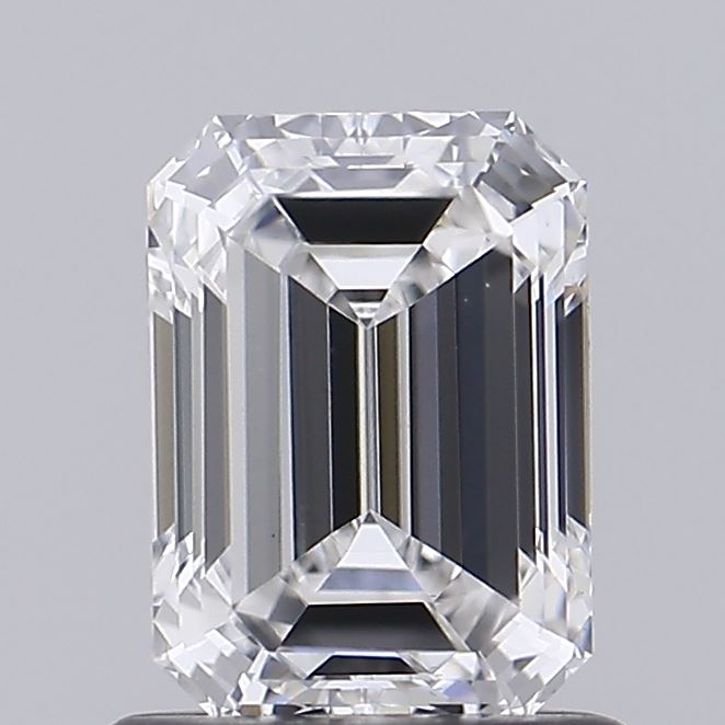 1.06 Carat Emerald Shaped, Ideal Cut, E Color, VVS2 Clarity, IGI Certified Lab Grown Diamond