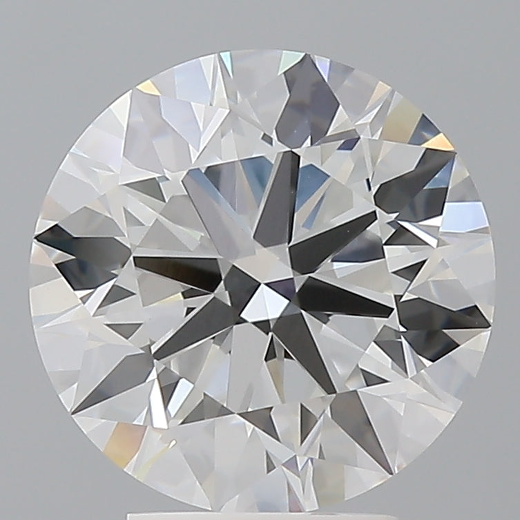 4.10 Carat Round Shaped, Ideal Cut, F Color, VVS2 Clarity, IGI Certified Lab Grown Diamond