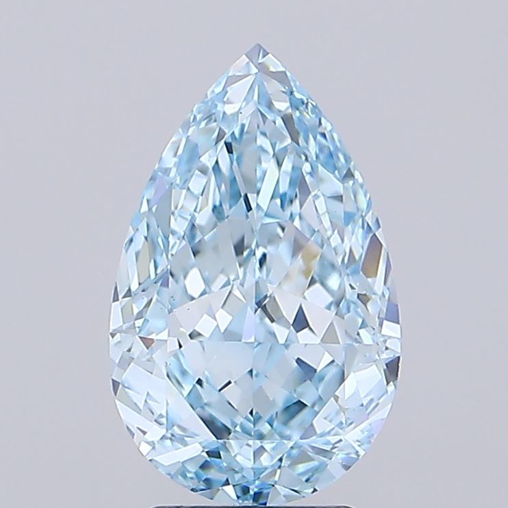 4.02 Carat Pear Shaped, Excellent Cut, VVS2 Clarity, IGI Certified Lab Grown Diamond