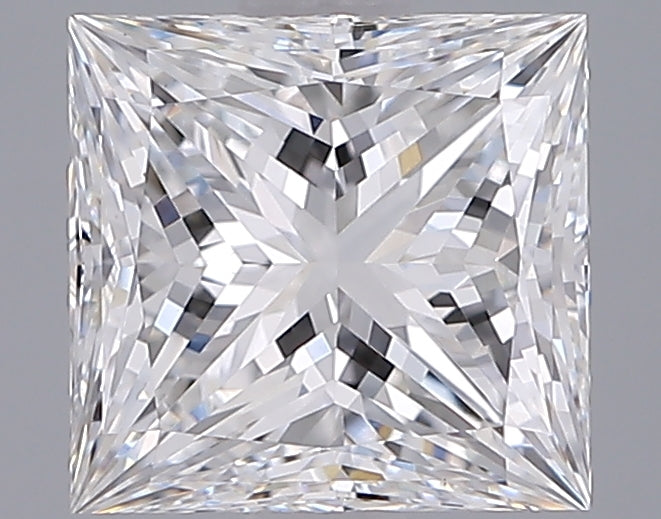 2.02 Carat Princess Shaped, Ideal Cut, D Color, VVS2 Clarity, IGI Certified Lab Grown Diamond