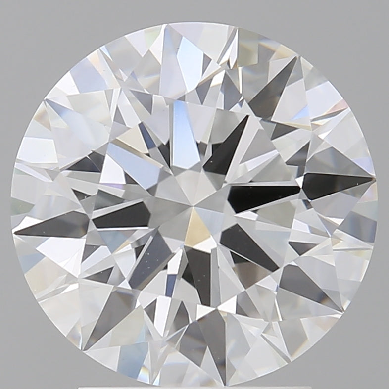 3.09 Carat Round Shaped, Ideal Cut, F Color, VVS2 Clarity, IGI Certified Lab Grown Diamond