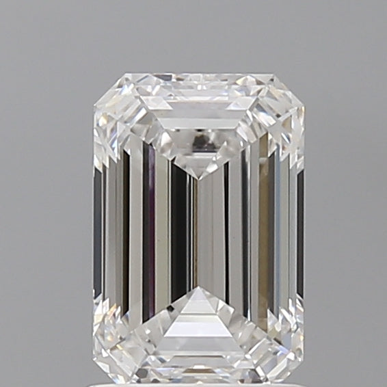 1.57 Carat Emerald Shaped, Ideal Cut, E Color, VVS2 Clarity, IGI Certified Lab Grown Diamond