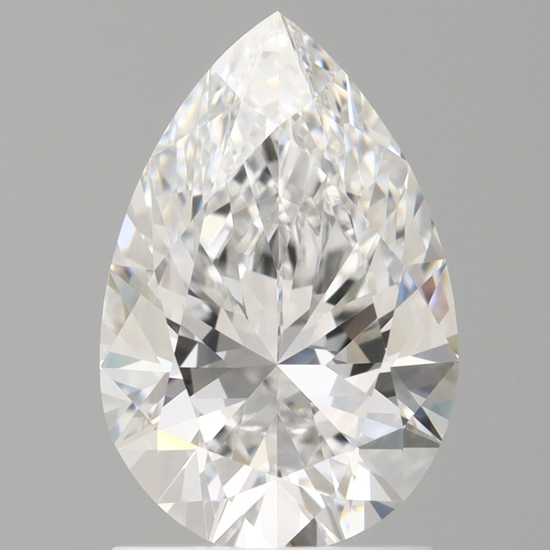 1.59 Carat Pear Shaped, Ideal Cut, E Color, VVS2 Clarity, IGI Certified Lab Grown Diamond