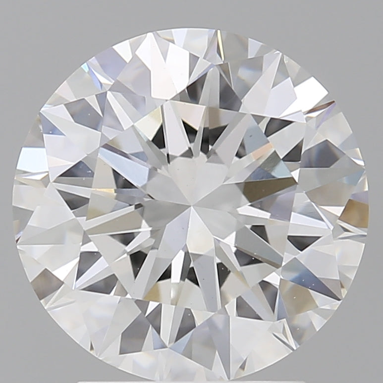 3.02 Carat Round Shaped, Excellent Cut, F Color, VVS2 Clarity, IGI Certified Lab Grown Diamond