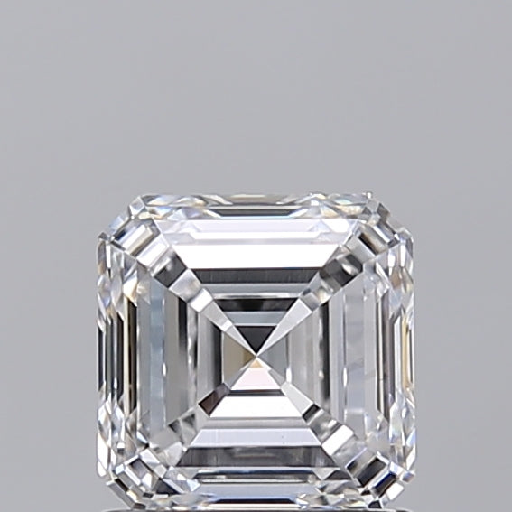 1.20 Carat Asscher Shaped, Very Good Cut, D Color, VS1 Clarity, IGI Certified Lab Grown Diamond
