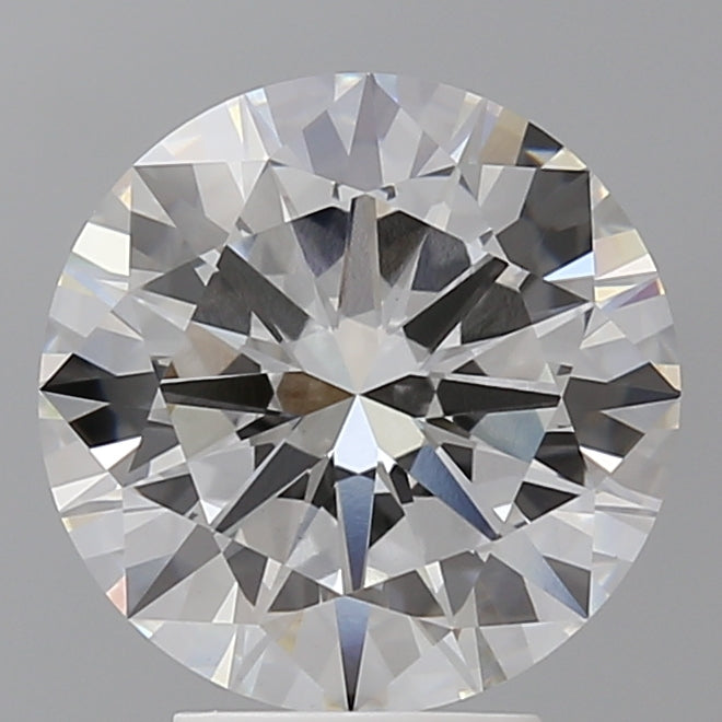 4.04 Carat Round Shaped, Excellent Cut, E Color, VVS2 Clarity, IGI Certified Lab Grown Diamond