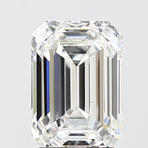 2.54 Carat Emerald Shaped, Ideal Cut, E Color, VS1 Clarity, IGI Certified Lab Grown Diamond