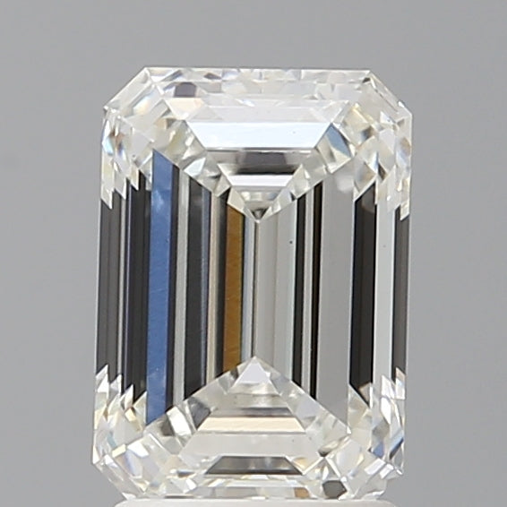 2.09 Carat Emerald Shaped, Ideal Cut, F Color, VS1 Clarity, IGI Certified Lab Grown Diamond
