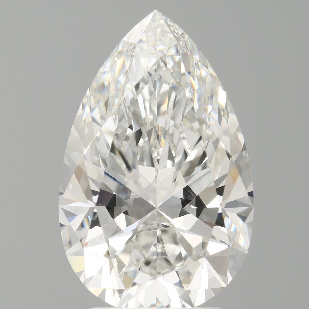 3.50 Carat Pear Shaped, Ideal Cut, F Color, VVS2 Clarity, IGI Certified Lab Grown Diamond