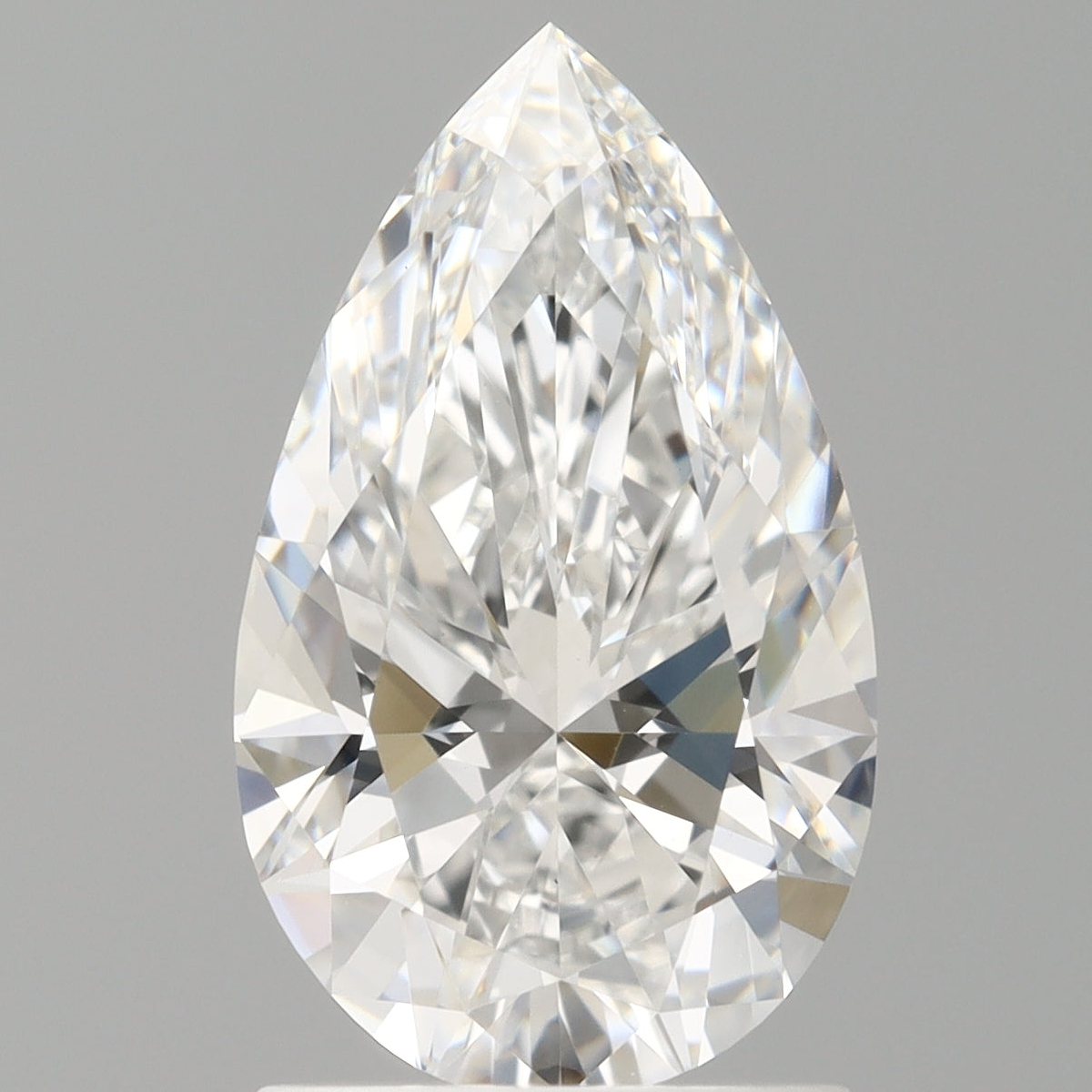 1.59 Carat Pear Shaped, Ideal Cut, E Color, VVS2 Clarity, IGI Certified Lab Grown Diamond