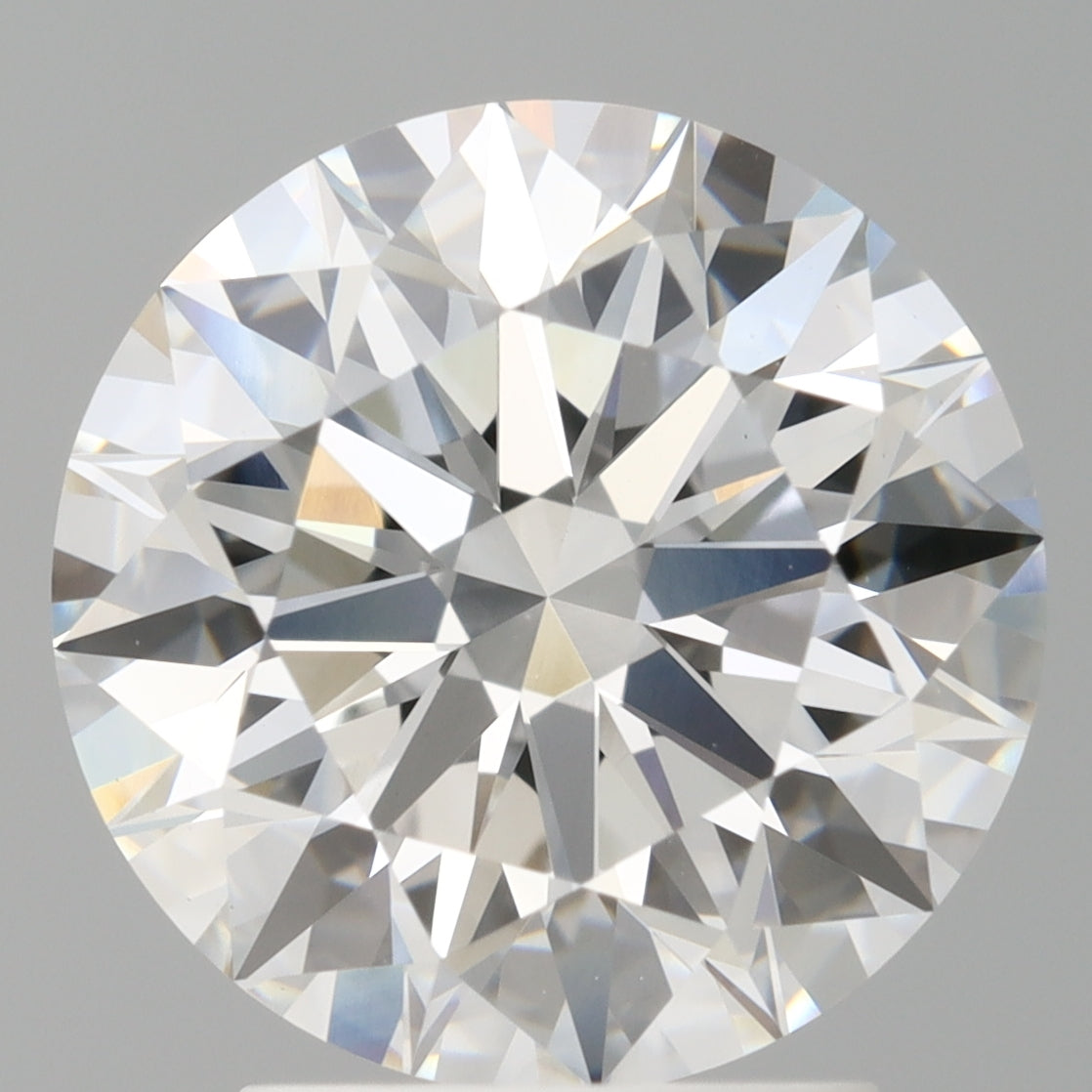 3.05 Carat Round Shaped, Ideal Cut, E Color, VVS2 Clarity, IGI Certified Lab Grown Diamond