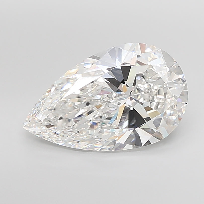 10.03 Carat Pear Shaped, Ideal Cut, E Color, VVS2 Clarity, IGI Certified Lab Grown Diamond