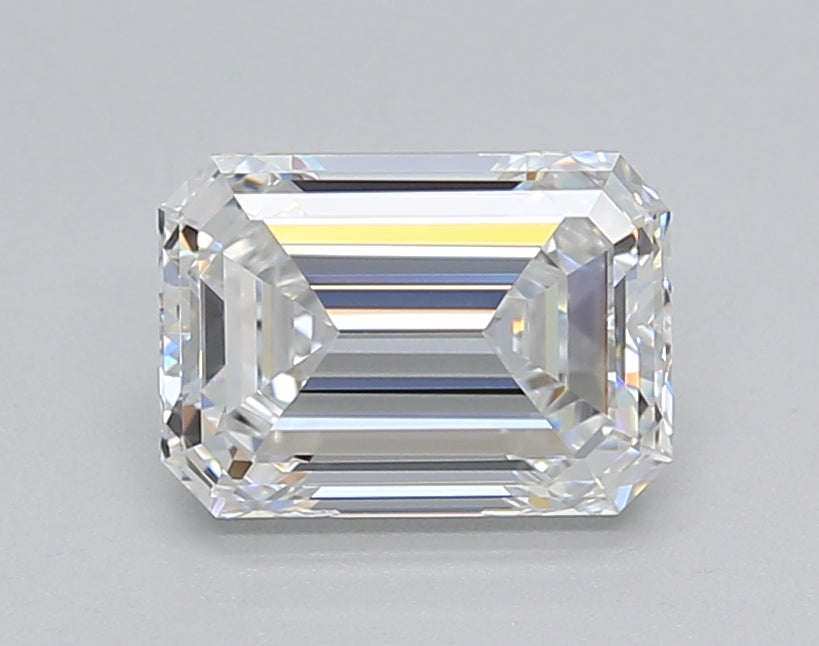 1.52 Carat Emerald Shaped, Excellent Cut, D Color, VVS2 Clarity, IGI Certified Lab Grown Diamond