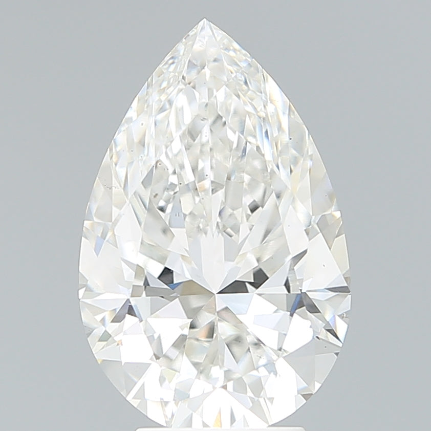 4.82 Carat Pear Shaped, Ideal Cut, F Color, VS1 Clarity, IGI Certified Lab Grown Diamond