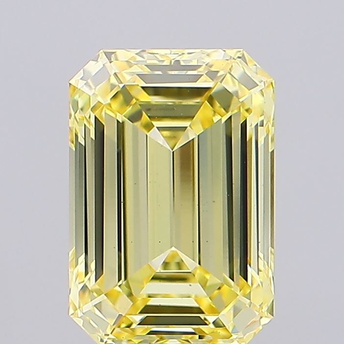5.12 Carat Emerald Shaped, Ideal Cut, VS1 Clarity, IGI Certified Lab Grown Diamond