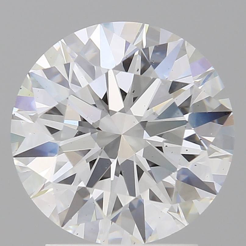2.59 Carat Round Shaped, Ideal Cut, E Color, VS2 Clarity, IGI Certified Lab Grown Diamond