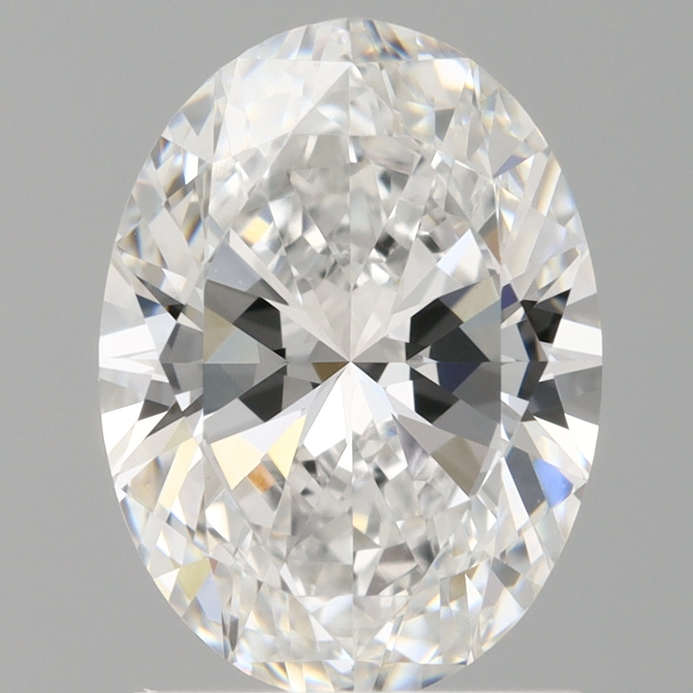 1.53 Carat Oval Shaped, Ideal Cut, D Color, VVS2 Clarity, IGI Certified Lab Grown Diamond