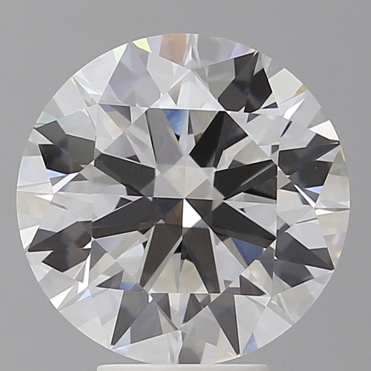 5.60 Carat Round Shaped, Excellent Cut, E Color, VVS2 Clarity, IGI Certified Lab Grown Diamond
