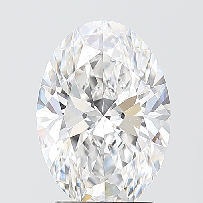 2.09 Carat Oval Shaped, Ideal Cut, D Color, VS2 Clarity, IGI Certified Lab Grown Diamond