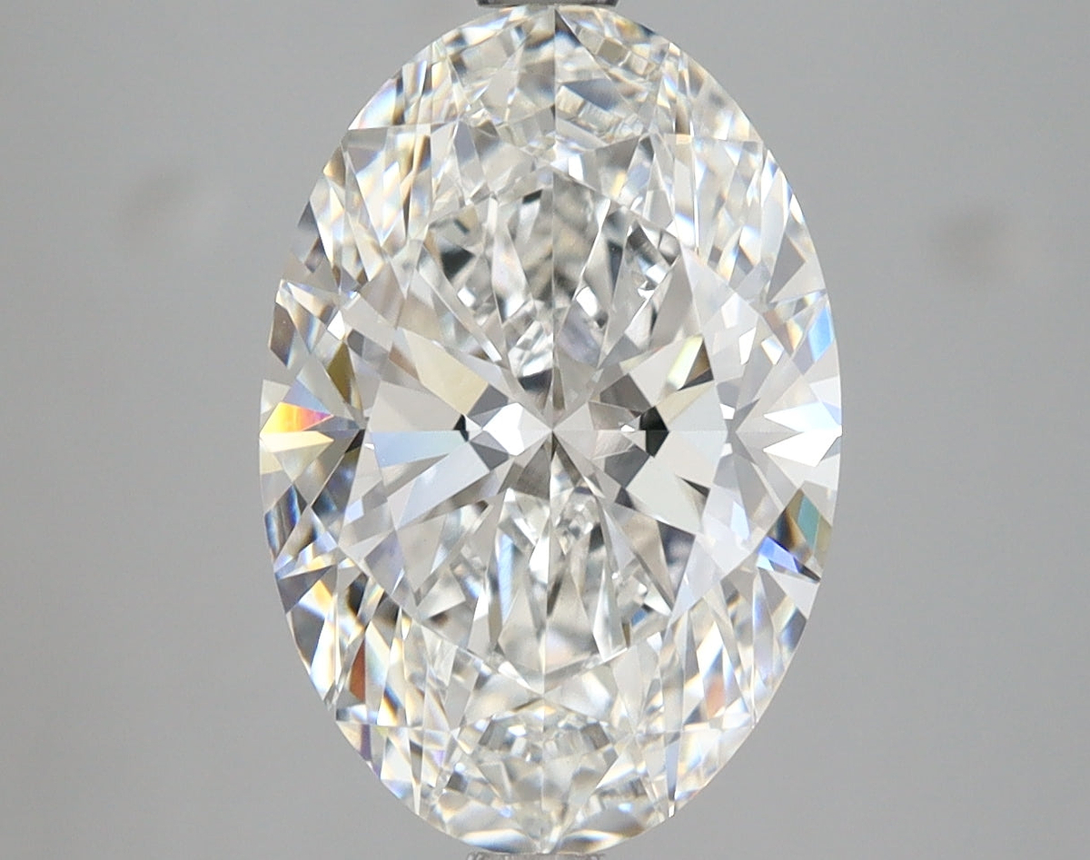 4.09 Carat Oval Shaped, Ideal Cut, D Color, VVS2 Clarity, IGI Certified Lab Grown Diamond