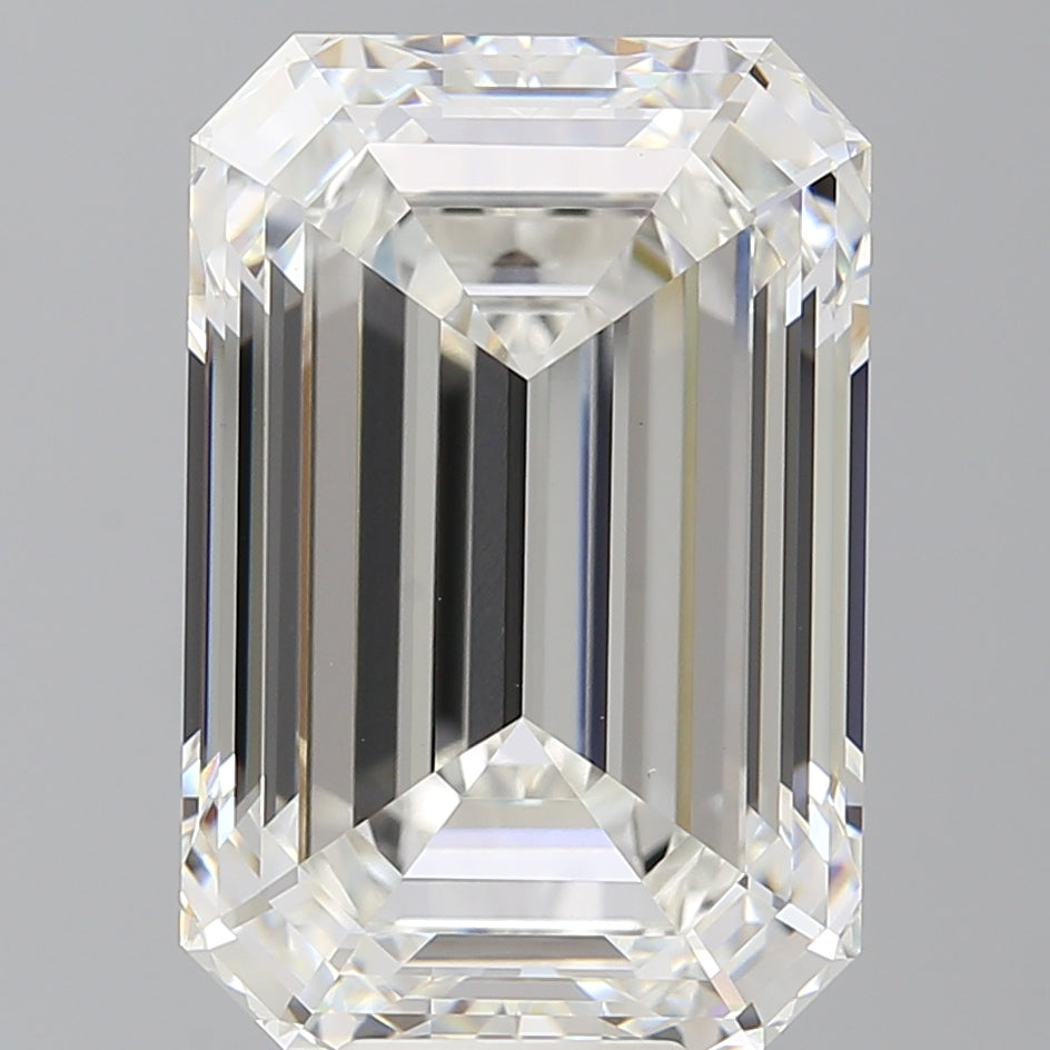 12.05 Carat Emerald Shaped, Ideal Cut, F Color, VS1 Clarity, IGI Certified Lab Grown Diamond