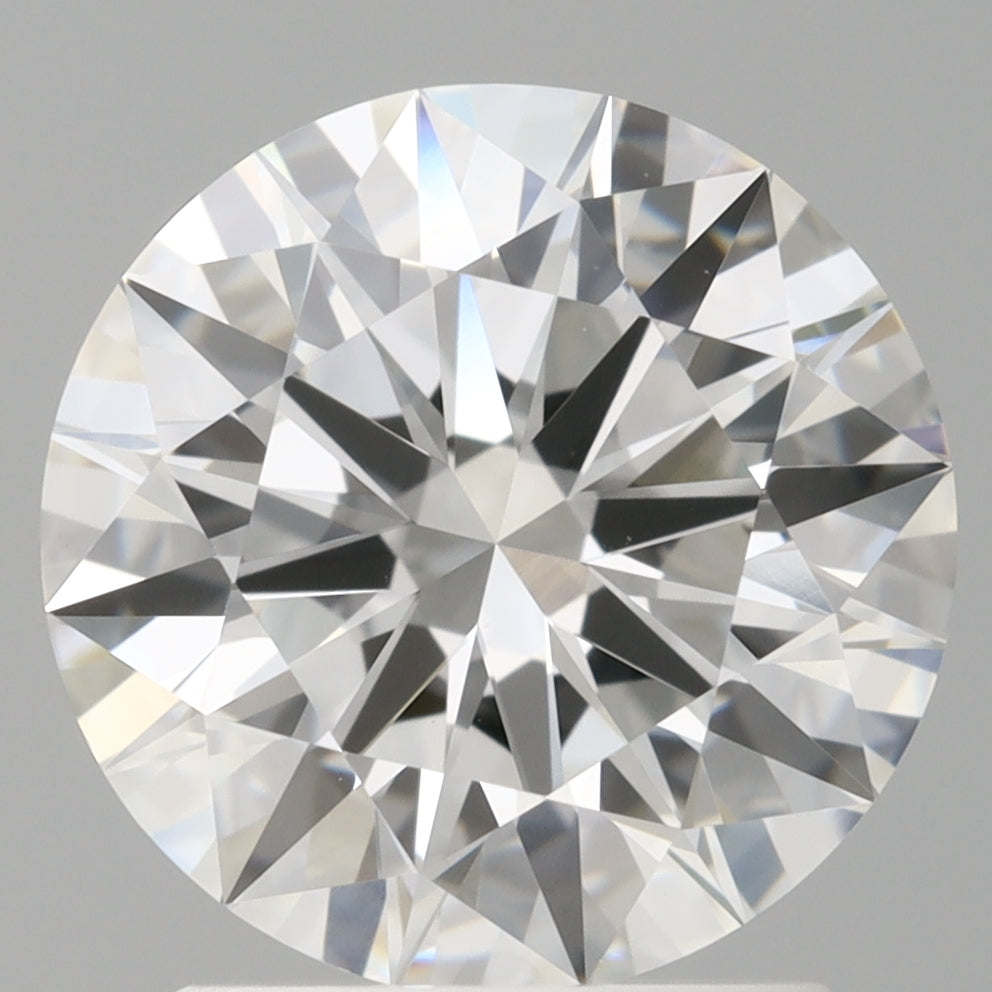 2.10 Carat Round Shaped, Ideal Cut, E Color, VVS2 Clarity, IGI Certified Lab Grown Diamond