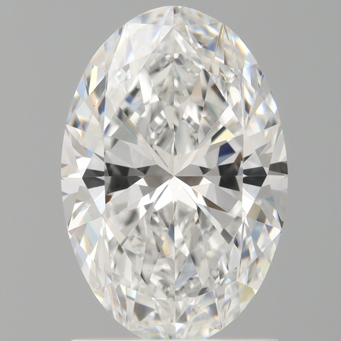 1.58 Carat Oval Shaped, Ideal Cut, D Color, VVS2 Clarity, IGI Certified Lab Grown Diamond
