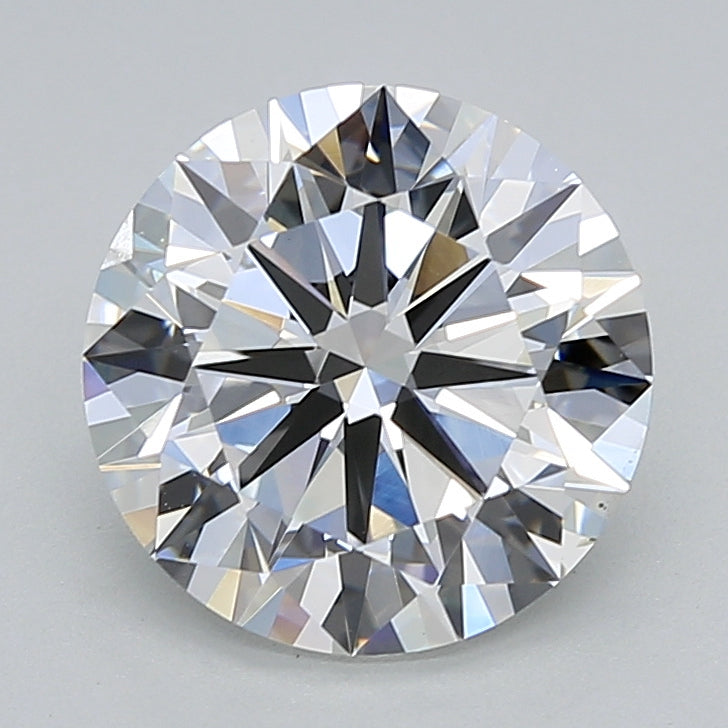 2.50 Carat Round Shaped, Excellent Cut, F Color, VS2 Clarity, IGI Certified Lab Grown Diamond