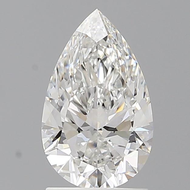 1.59 Carat Pear Shaped, Ideal Cut, E Color, VVS2 Clarity, IGI Certified Lab Grown Diamond