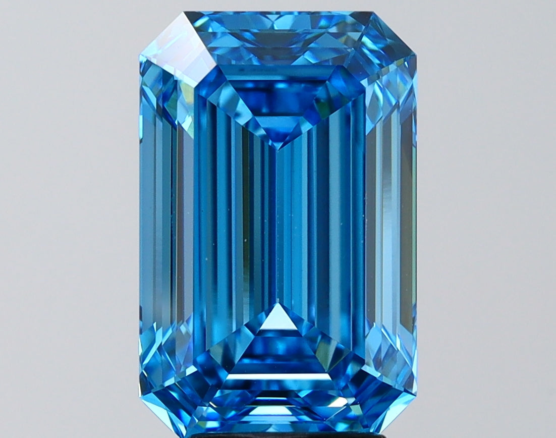 5.09 Carat Emerald Shaped, Ideal Cut, VS1 Clarity, IGI Certified Lab Grown Diamond