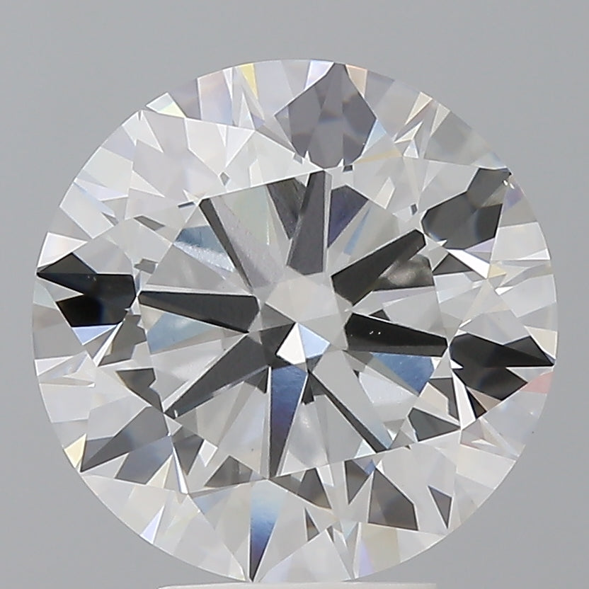 5.50 Carat Round Shaped, Excellent Cut, F Color, VVS2 Clarity, IGI Certified Lab Grown Diamond