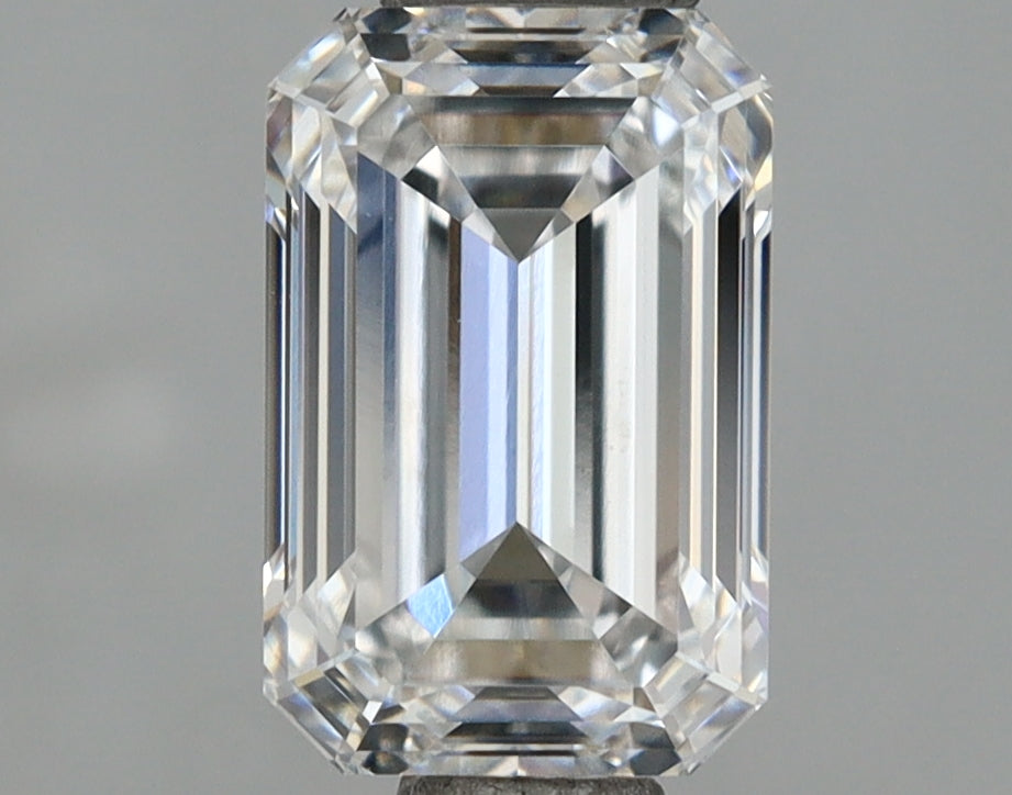 1.12 Carat Emerald Shaped, Ideal Cut, E Color, IF Clarity, IGI Certified Lab Grown Diamond