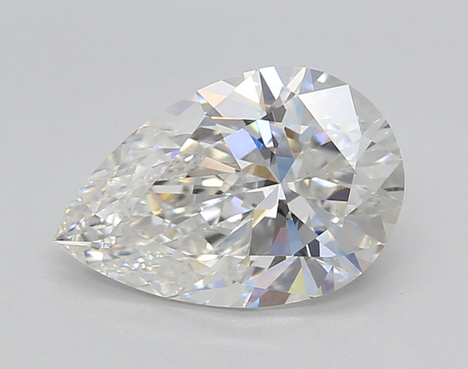 2.02 Carat Pear Shaped, Excellent Cut, E Color, VS1 Clarity, IGI Certified Lab Grown Diamond