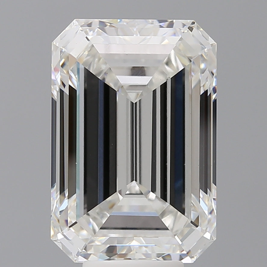 9.07 Carat Emerald Shaped, Excellent Cut, F Color, VVS2 Clarity, IGI Certified Lab Grown Diamond
