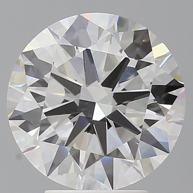 4.04 Carat Round Shaped, Excellent Cut, F Color, VVS2 Clarity, IGI Certified Lab Grown Diamond