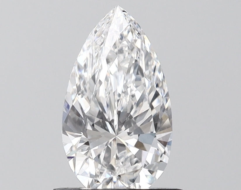 1.14 Carat Pear Shaped, Excellent Cut, D Color, VS1 Clarity, IGI Certified Lab Grown Diamond