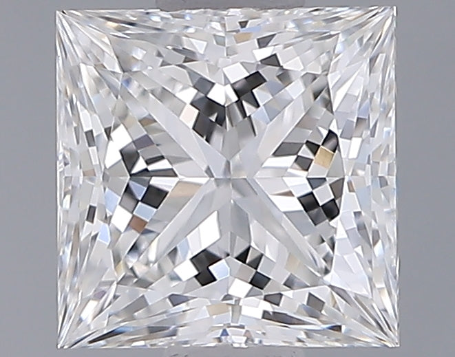 1.06 Carat Princess Shaped, Ideal Cut, E Color, VVS2 Clarity, IGI Certified Lab Grown Diamond