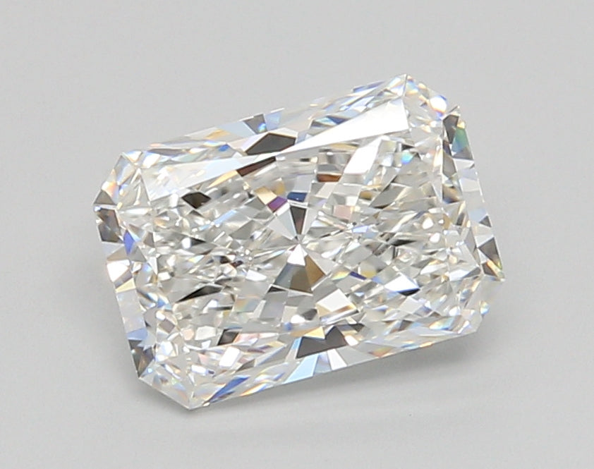 2.04 Carat Radiant Shaped, Ideal Cut, F Color, VVS2 Clarity, IGI Certified Lab Grown Diamond