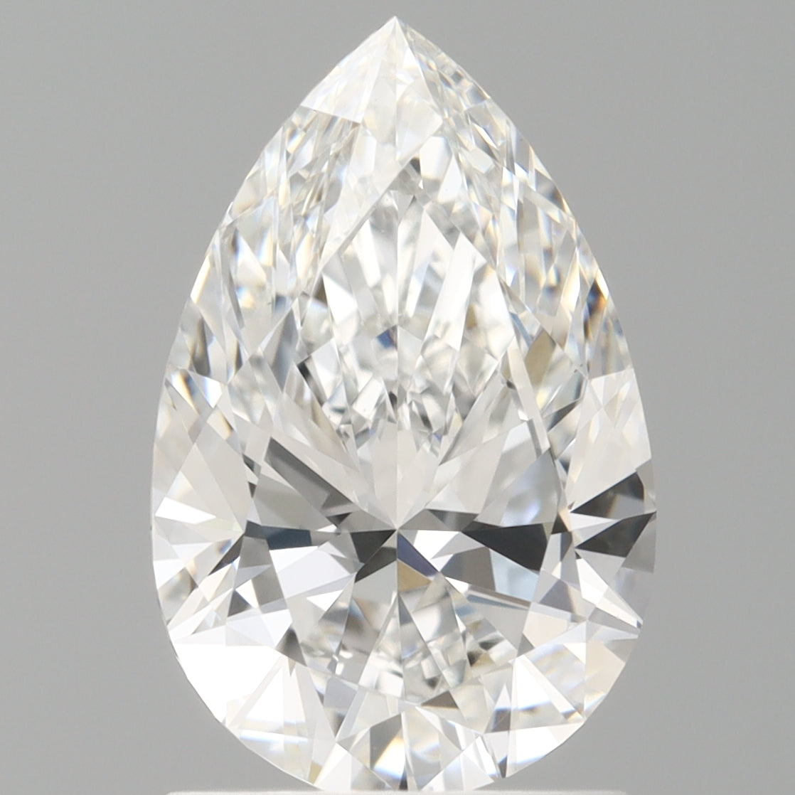 1.50 Carat Pear Shaped, Ideal Cut, E Color, VVS2 Clarity, IGI Certified Lab Grown Diamond