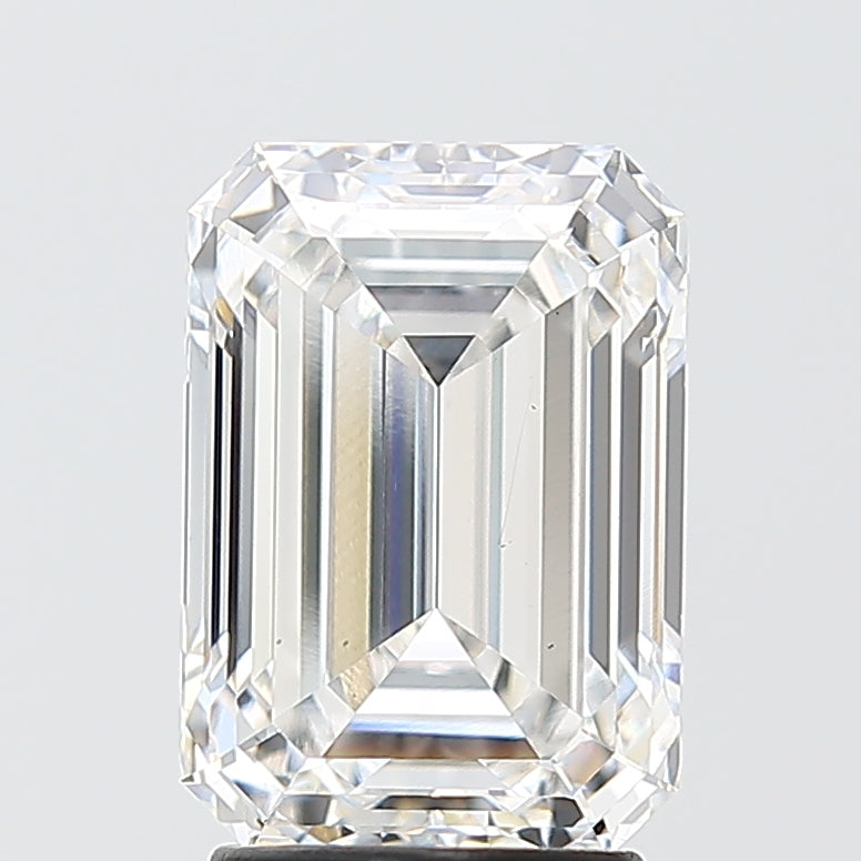 3.04 Carat Emerald Shaped, Ideal Cut, E Color, VS1 Clarity, IGI Certified Lab Grown Diamond