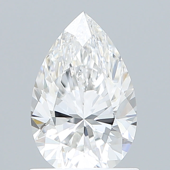 1.08 Carat Pear Shaped, Excellent Cut, D Color, VS1 Clarity, IGI Certified Lab Grown Diamond