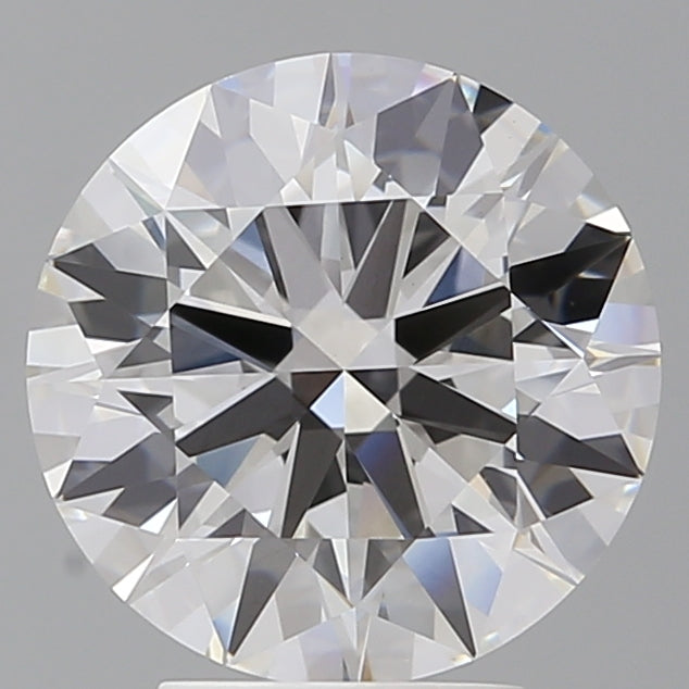 4.00 Carat Round Shaped, Excellent Cut, E Color, VVS2 Clarity, IGI Certified Lab Grown Diamond