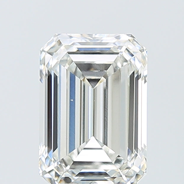 2.57 Carat Emerald Shaped, Ideal Cut, E Color, VVS2 Clarity, IGI Certified Lab Grown Diamond