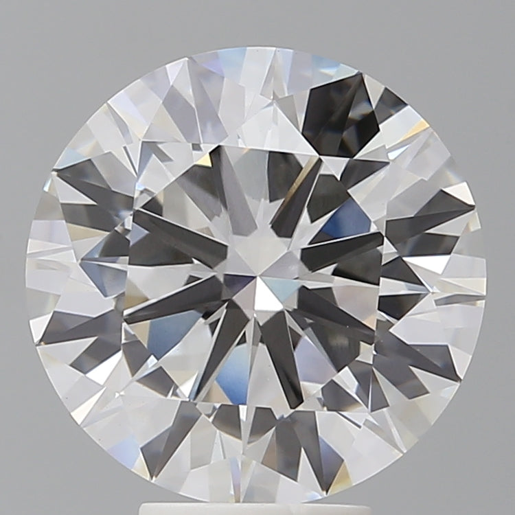 6.05 Carat Round Shaped, Ideal Cut, F Color, VVS2 Clarity, IGI Certified Lab Grown Diamond