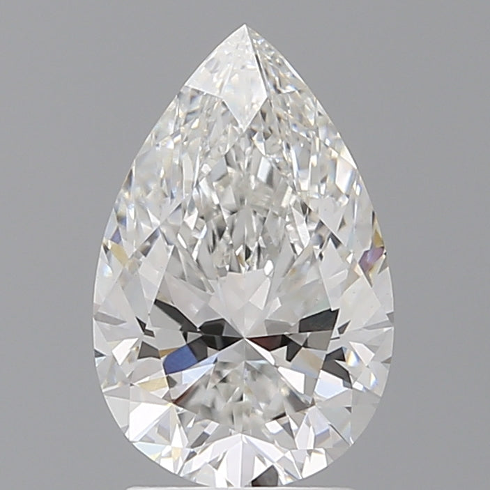 2.58 Carat Pear Shaped, Ideal Cut, F Color, VVS2 Clarity, IGI Certified Lab Grown Diamond
