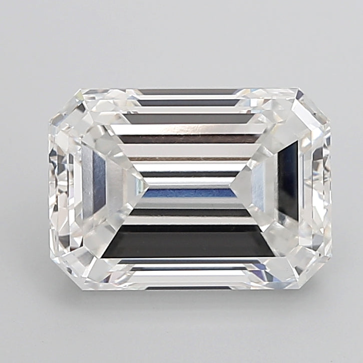 10.06 Carat Emerald Shaped, Ideal Cut, E Color, VVS2 Clarity, IGI Certified Lab Grown Diamond