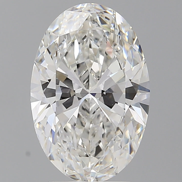 3.54 Carat Oval Shaped, Ideal Cut, F Color, VVS2 Clarity, IGI Certified Lab Grown Diamond