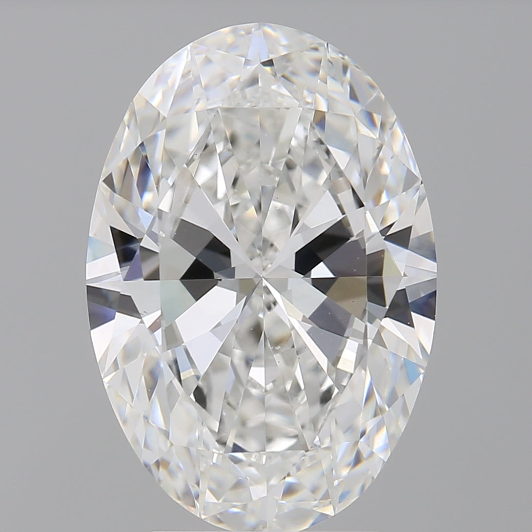 4.04 Carat Oval Shaped, Ideal Cut, E Color, VVS2 Clarity, IGI Certified Lab Grown Diamond