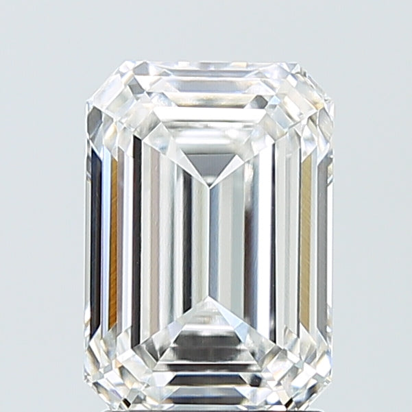 2.56 Carat Emerald Shaped, Ideal Cut, E Color, VS1 Clarity, IGI Certified Lab Grown Diamond