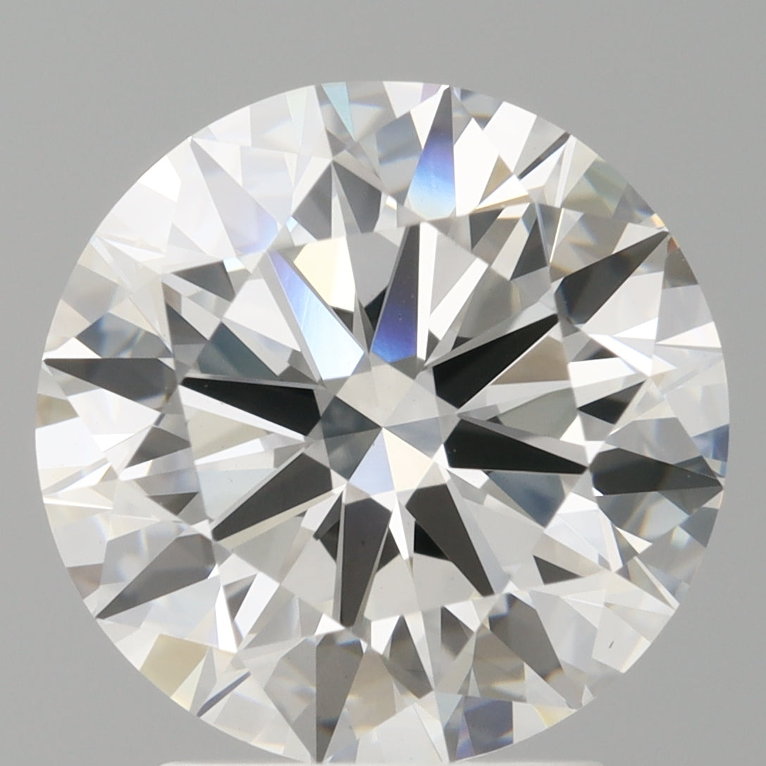 3.00 Carat Round Shaped, Ideal Cut, F Color, VVS2 Clarity, IGI Certified Lab Grown Diamond